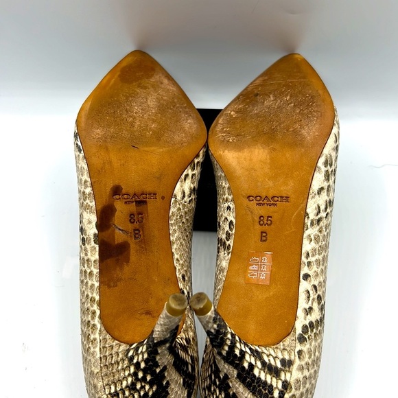 Coach New York Animal print shoes size 8.5 - Picture 7 of 7